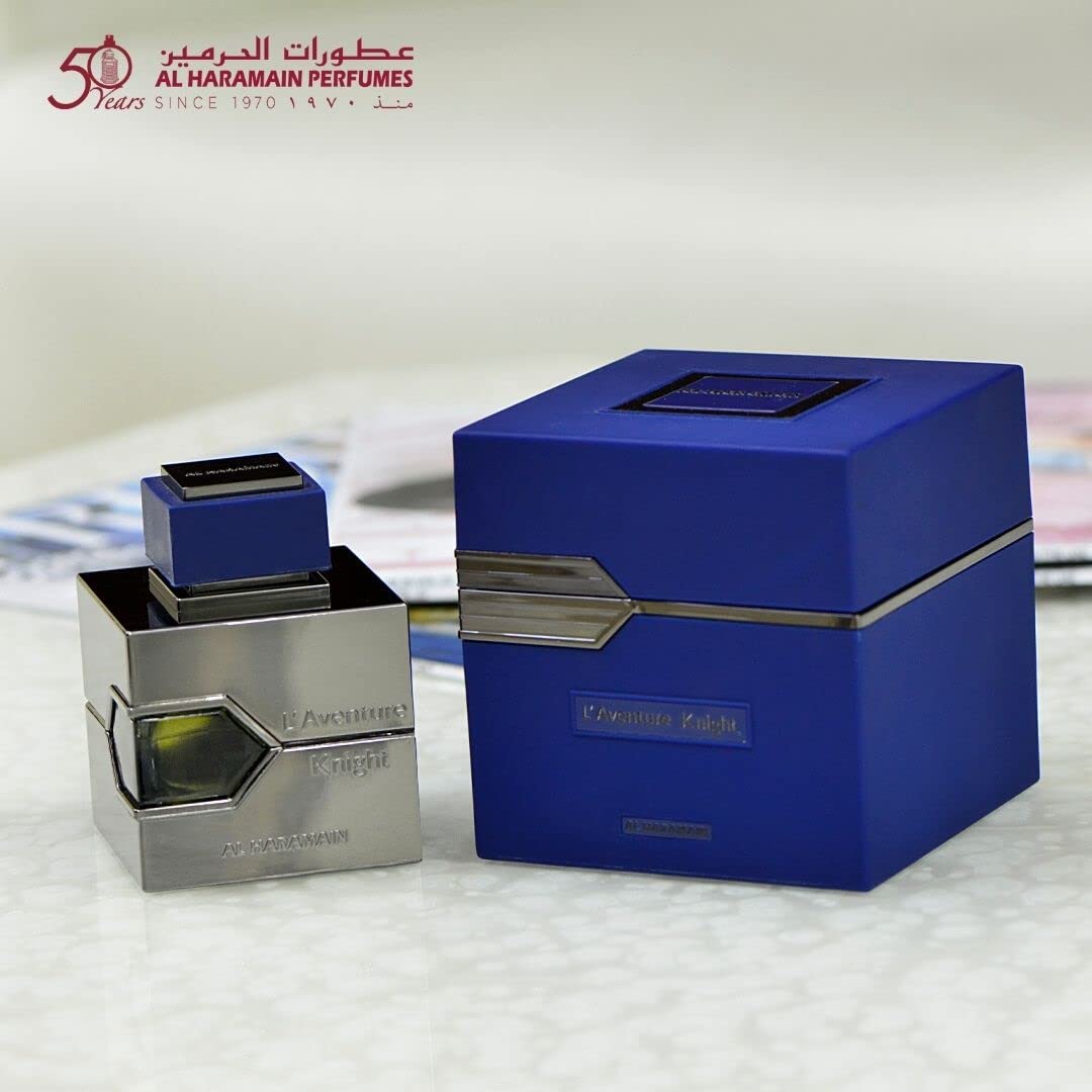 Al Haramain L'Aventure Knight 3.4 oz 100ml Men (Best Creed Green Irish Tweed Clone), Multicolor - Image 2
